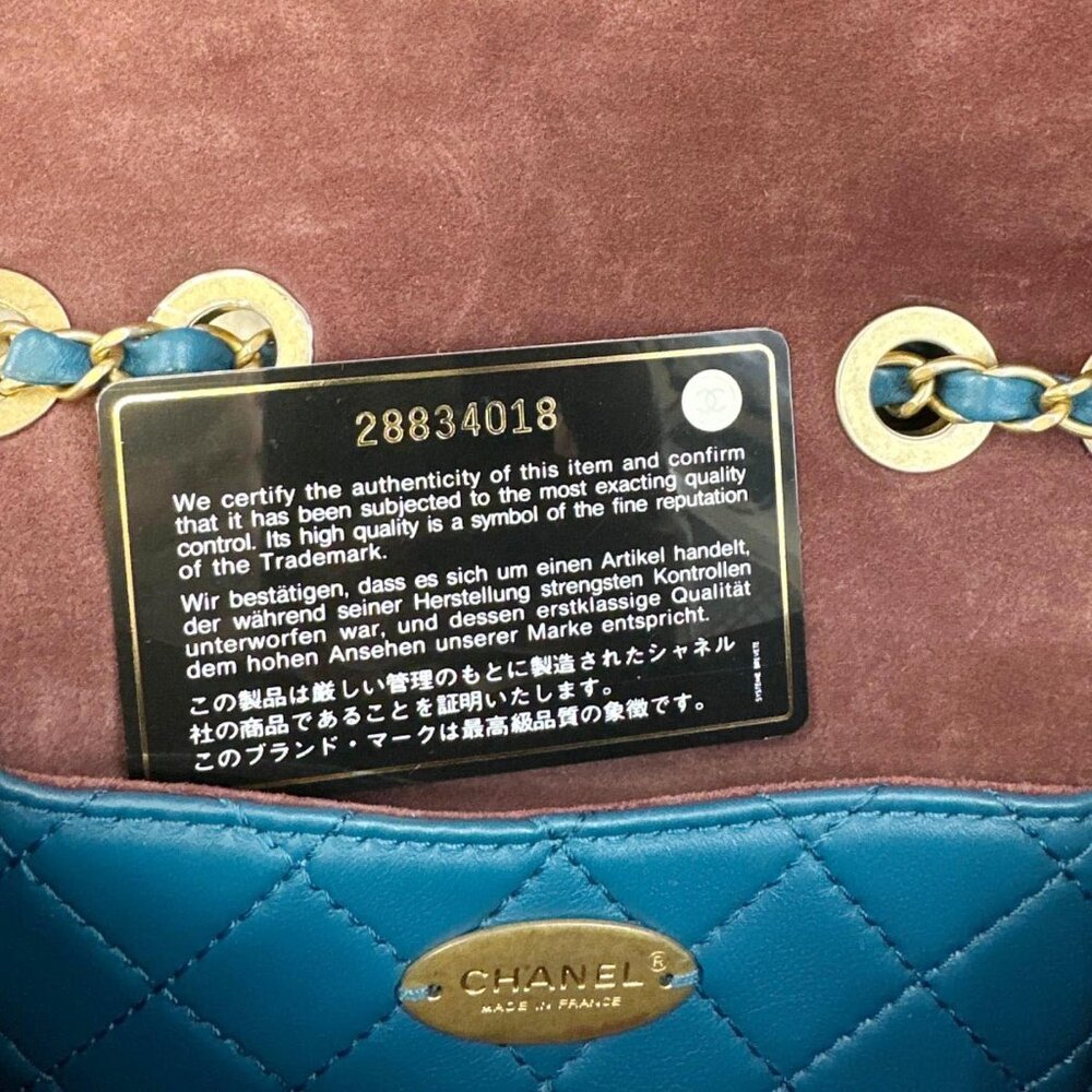 Chanel  Multi Pouching Flap With Coin Purse Quilted Calfskin Leather Crossbody B - Picture 11 of 12